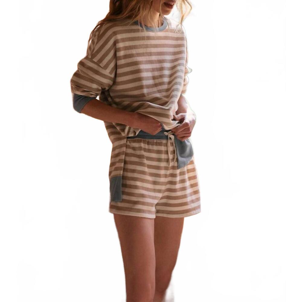 NEW Z SUPPLY layer up stripe sweatshirt in evening sand - Picture 5 of 5